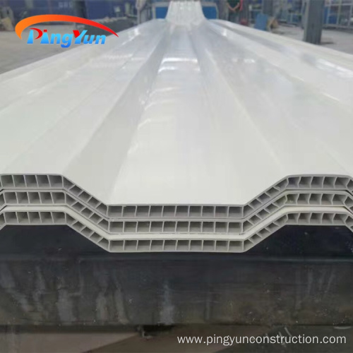 Corrosion resistant hollow pvc plastic roof tile